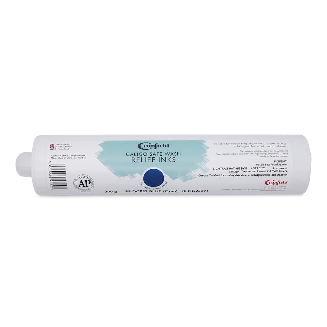 Open in modal - Cranfield Caligo Safe Wash Relief Ink Cartridge - Process Blue (Cyan), 300 g
