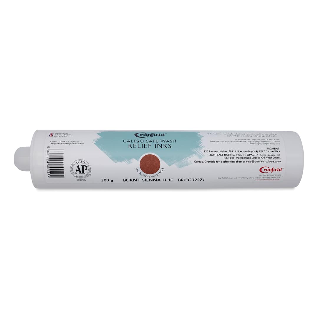 Open in modal - Cranfield Caligo Safe Wash Relief Ink Cartridge - Burnt Sienna (Hue), 300 g