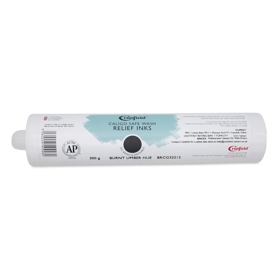 Open in modal - Cranfield Caligo Safe Wash Relief Ink Cartridge - Burnt Umber (Hue), 300 g