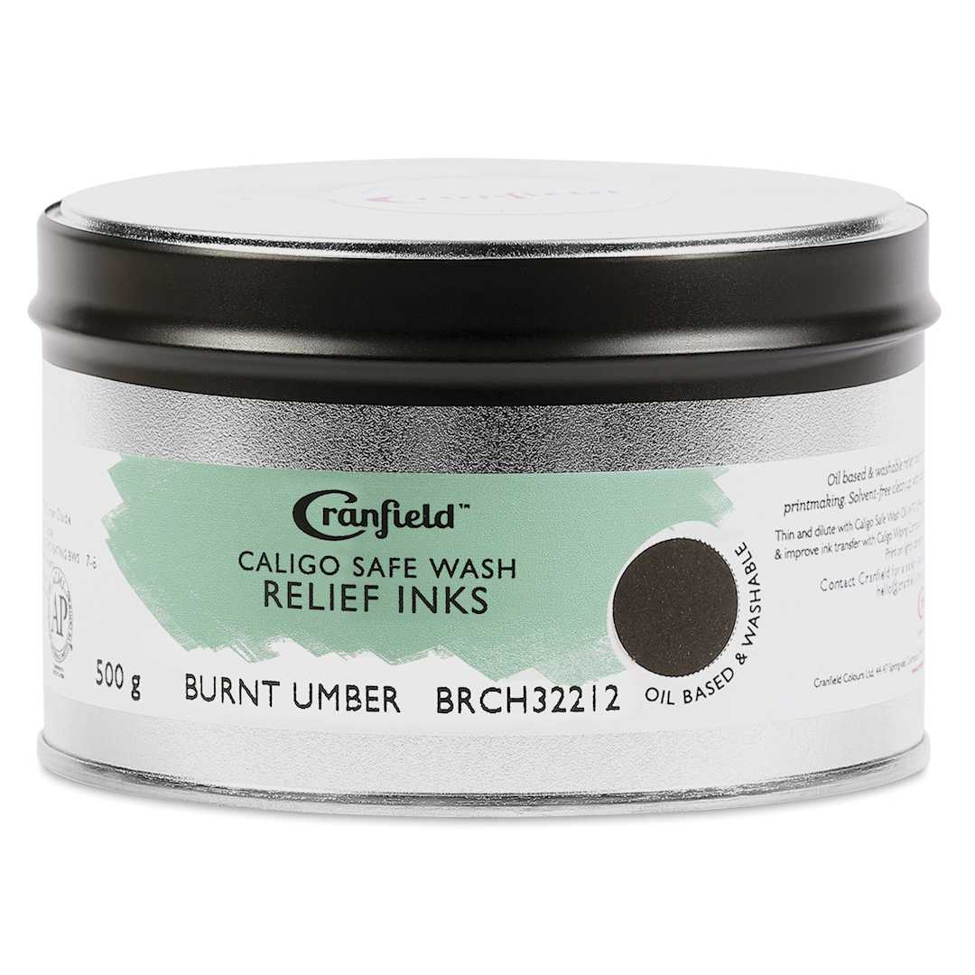 Open in modal - Cranfield Caligo Safe Wash Relief Ink - Burnt Umber, 500 g