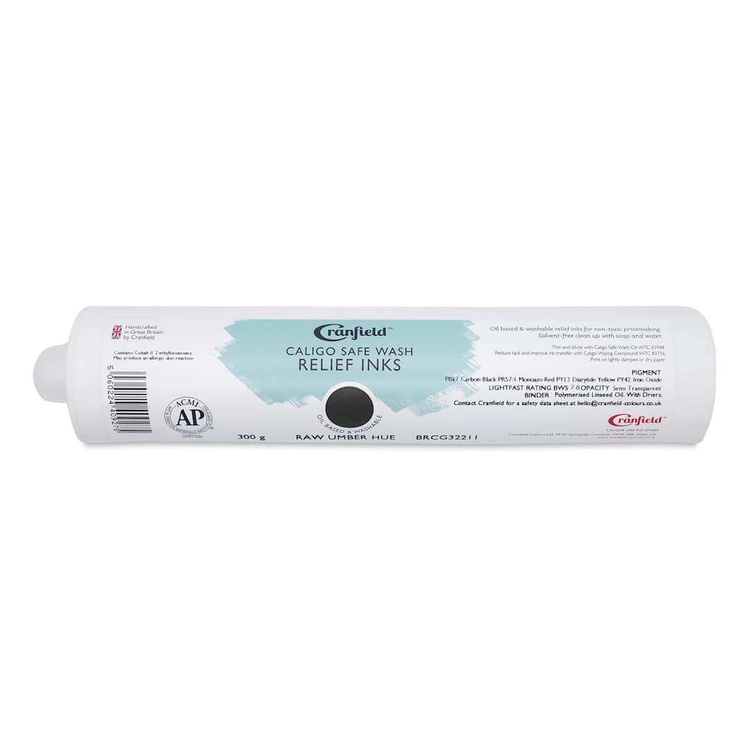 Open in modal - Cranfield Caligo Safe Wash Relief Ink Cartridge - Raw Umber (Hue), 300 g