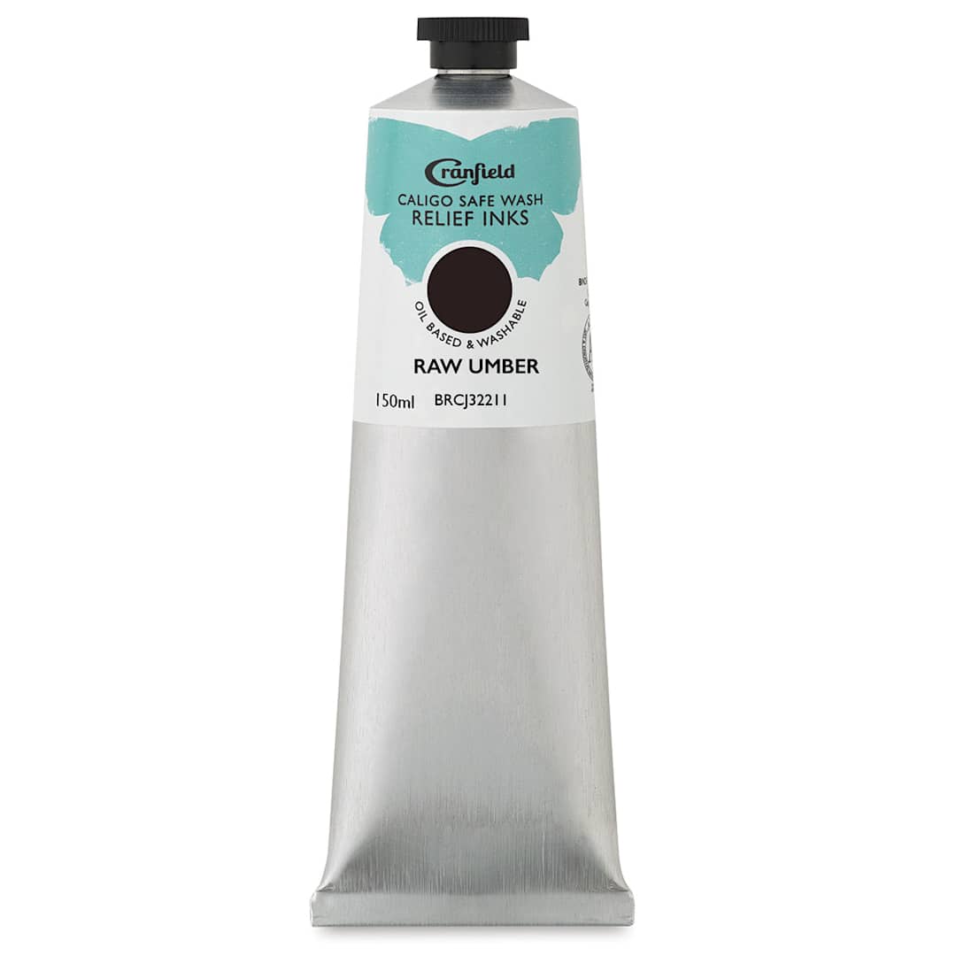Open in modal - Cranfield Caligo Safe Wash Relief Ink - Raw Umber (Hue), 150 ml