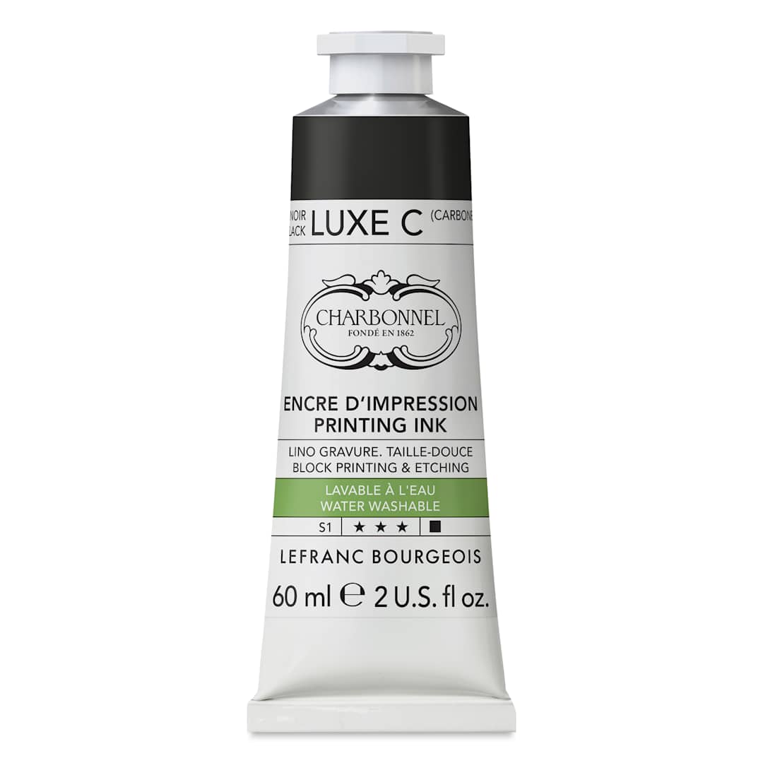 Open in modal - Charbonnel Water Washable Printing Ink - Black Luxe C, 60 ml