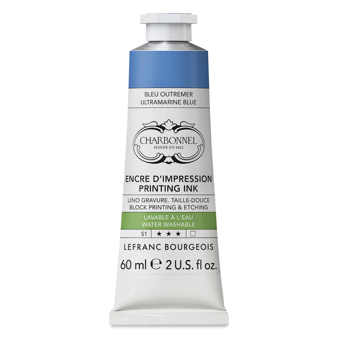 Open in modal - Charbonnel Water Washable Printing Ink - Ultramarine, 60 ml