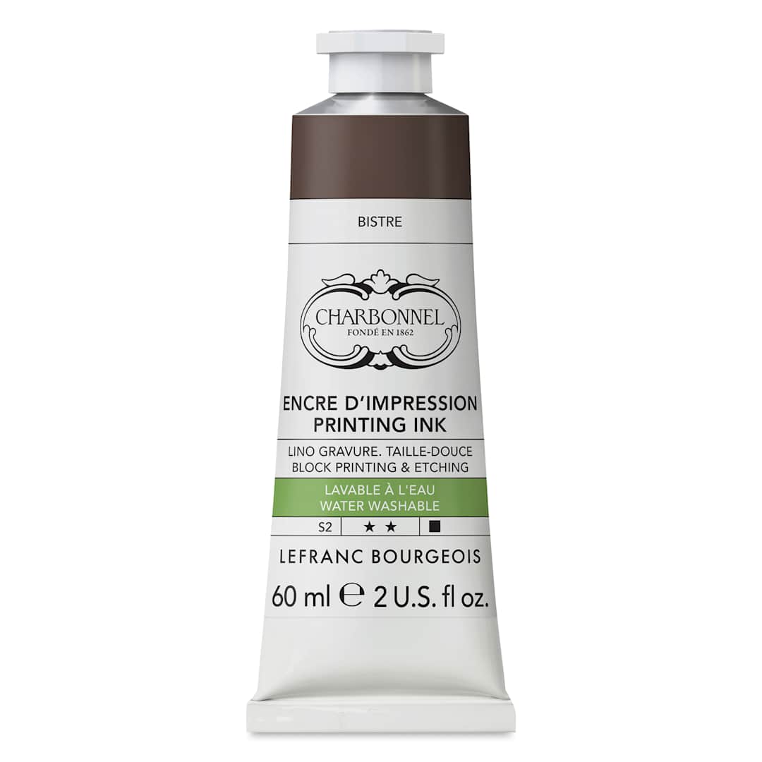 Open in modal - Charbonnel Water Washable Printing Ink - Bistre, 60 ml