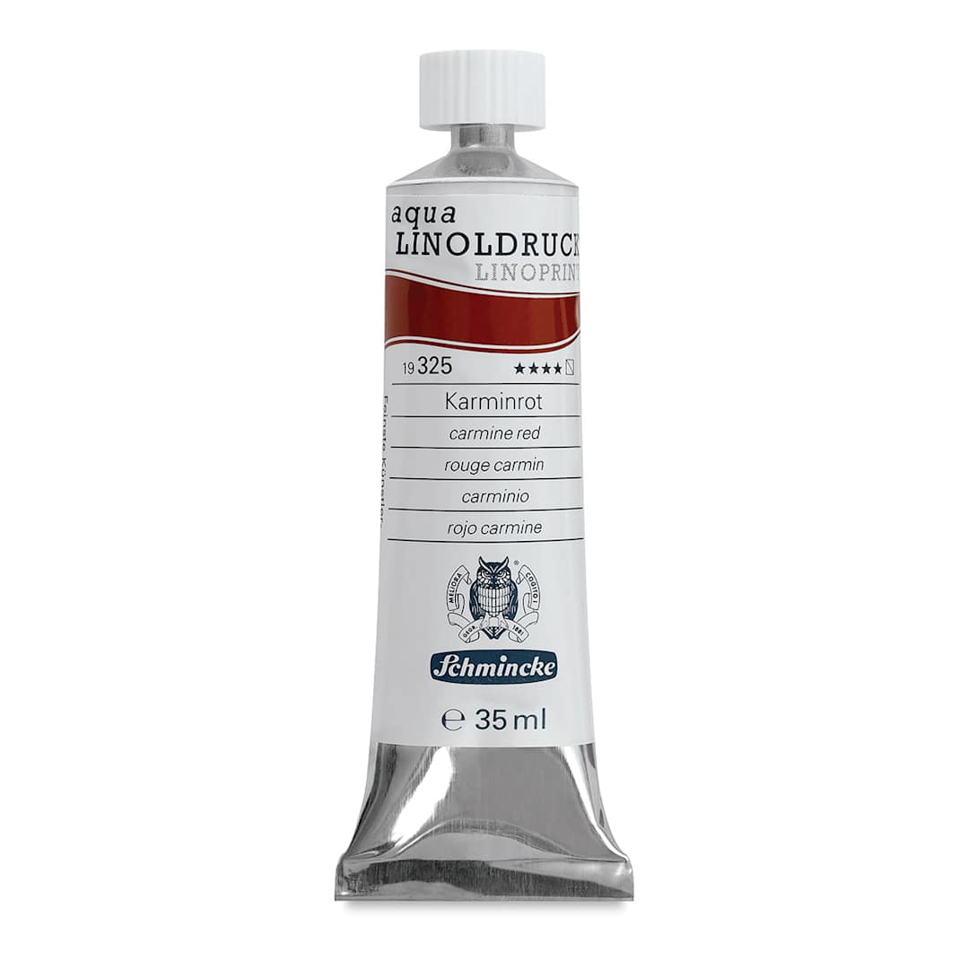 Open in modal - Schmincke Aqua Linoprint Ink - Carmine Red, 35 ml