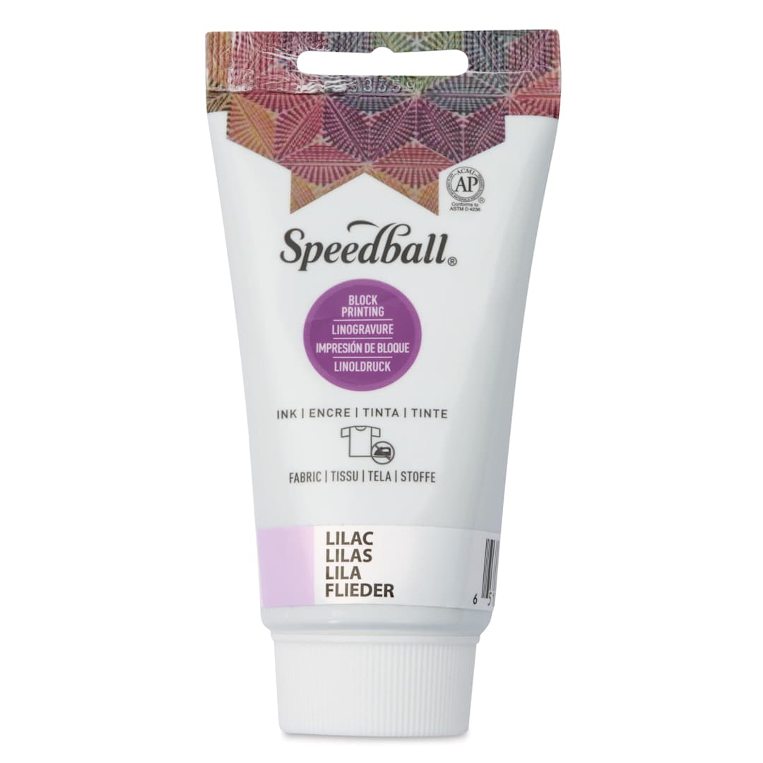 Open in modal - Speedball Fabric and Paper Block Printing Ink - Lilac, 2.5 oz