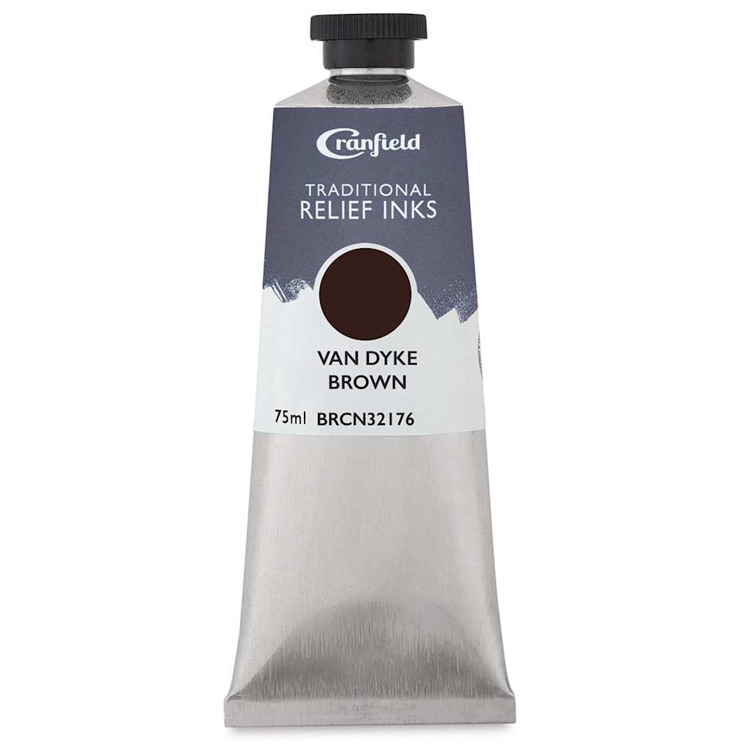 Open in modal - Cranfield Traditional Relief Ink - Van Dyke Brown, 75 ml