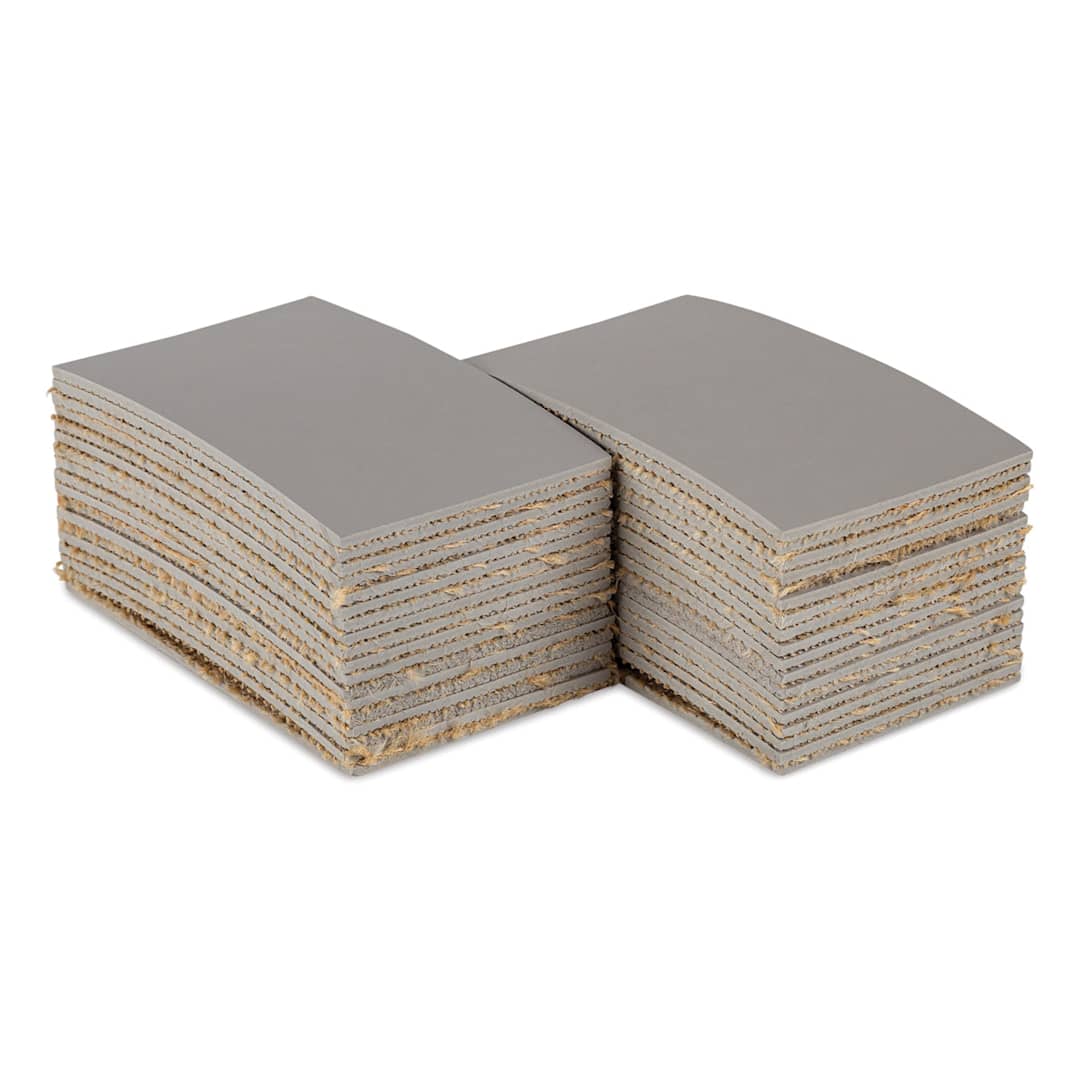 Open in modal - Blick Battleship Gray Linoleum - Pkg of 36, 3" x 5", Unmounted