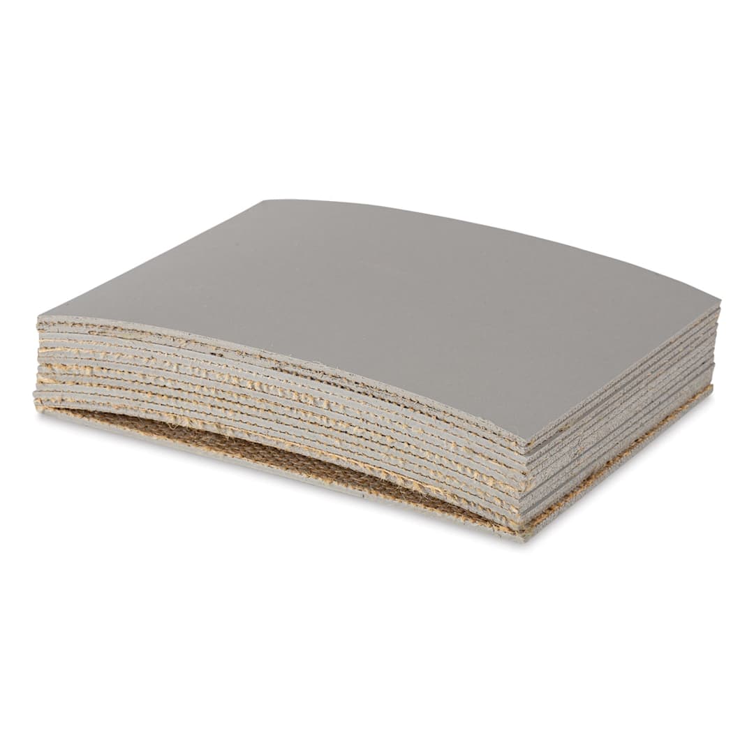 Open in modal - Blick Battleship Gray Linoleum - Pkg of 12, 6" x 8", Unmounted