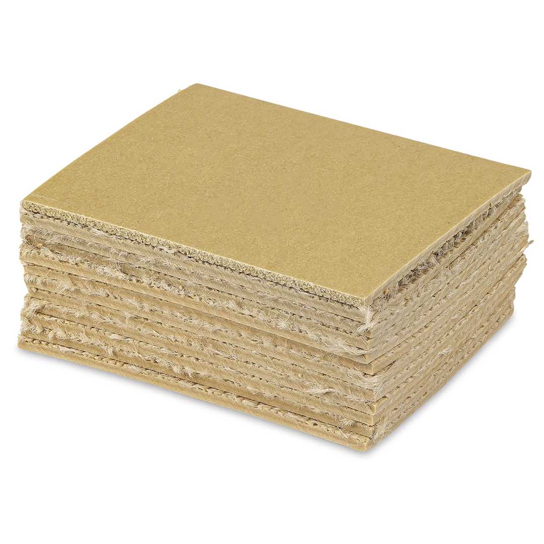 Open in modal - Blick Golden-Cut Linoleum - Pkg of 12, 3" x 4", Unmounted