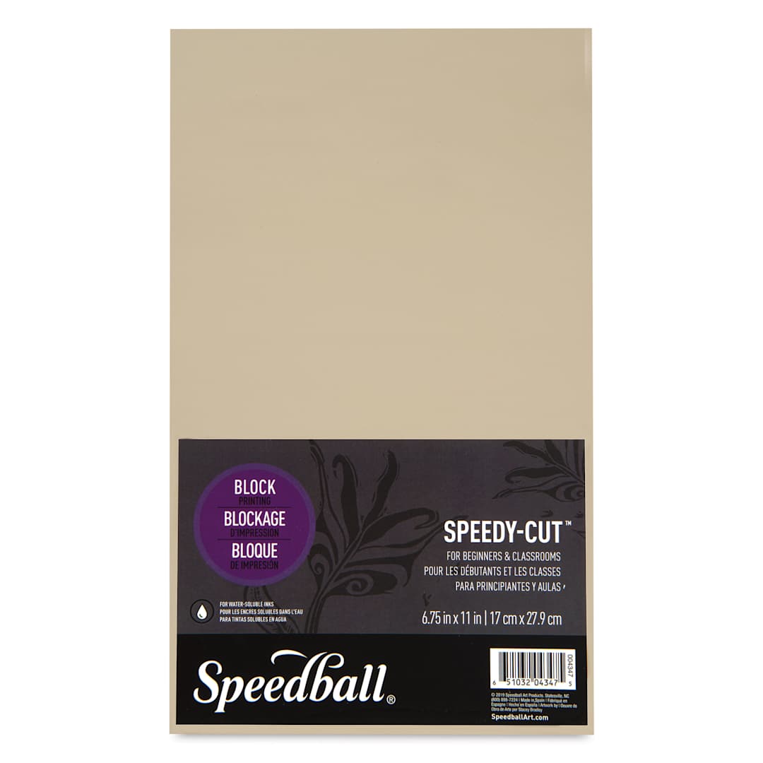 Open in modal - Speedball Speedy-Cut Carving Block - 6 3/4" x 11" - front of package