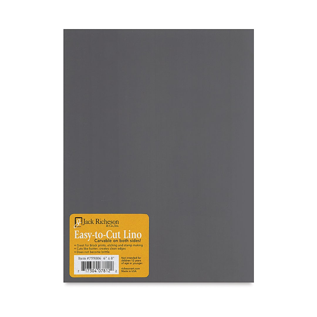 Open in modal - Richeson Easy-to-Cut Linoleum - Unmounted, 6" x 8"