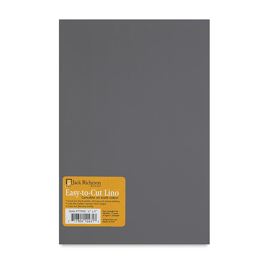 Open in modal - Richeson Easy-to-Cut Linoleum - Unmounted, 6" x 9"