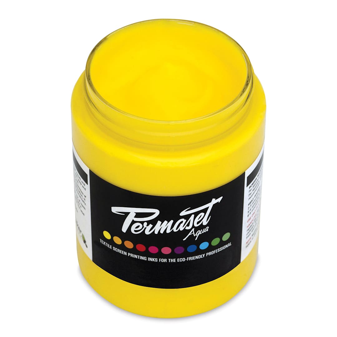 Open in modal - Permaset Aqua Fabric Ink - Mid Yellow, 300 ml