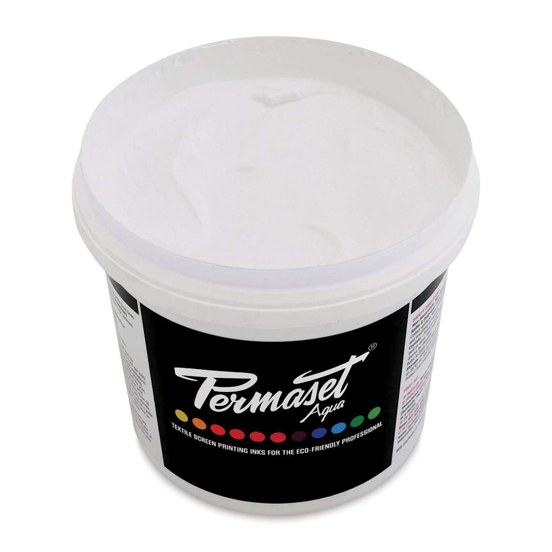 Open in modal - Permaset Aqua Fabric Ink - Supercover White, Liter
