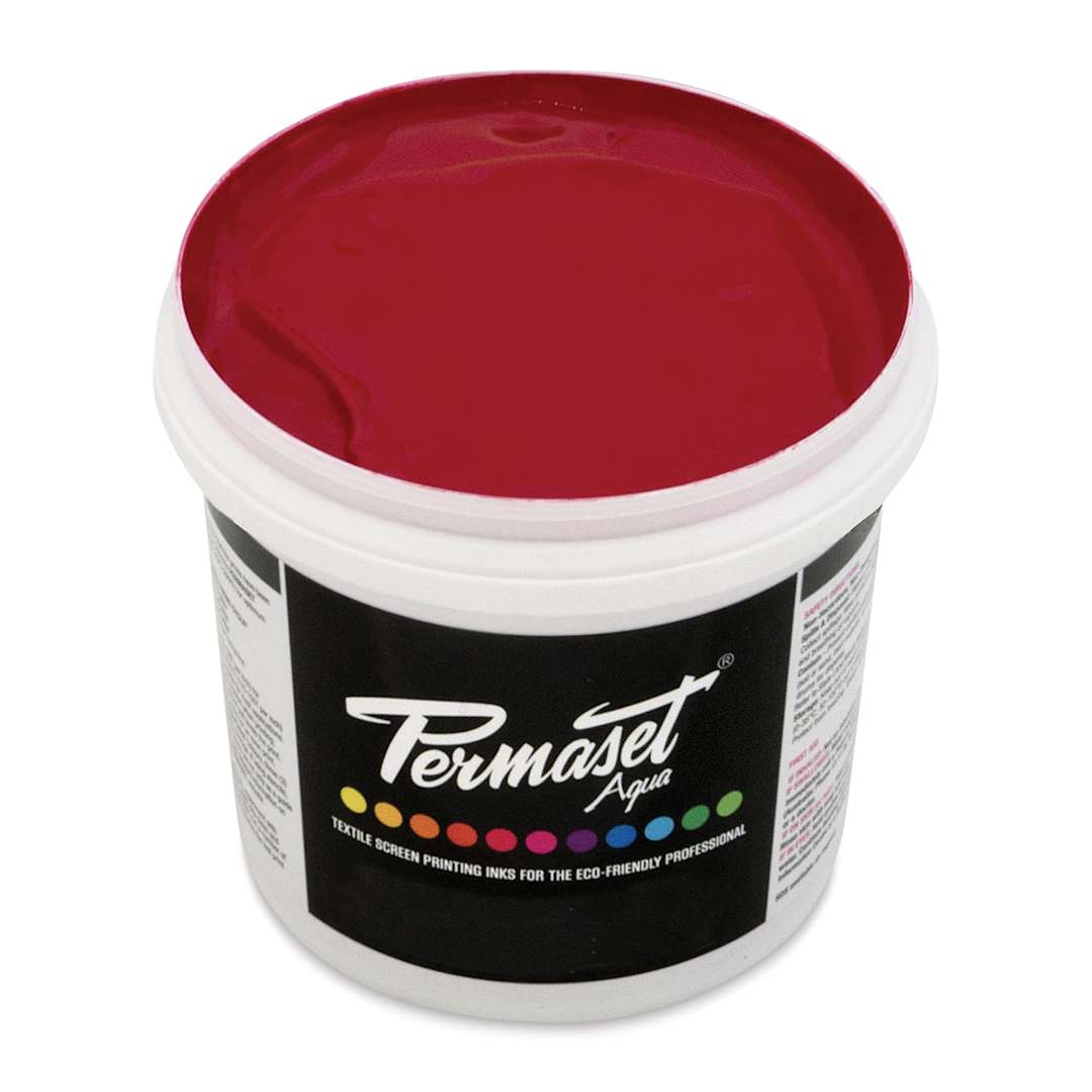 Open in modal - Permaset Aqua Fabric Ink - Bright Red, Liter