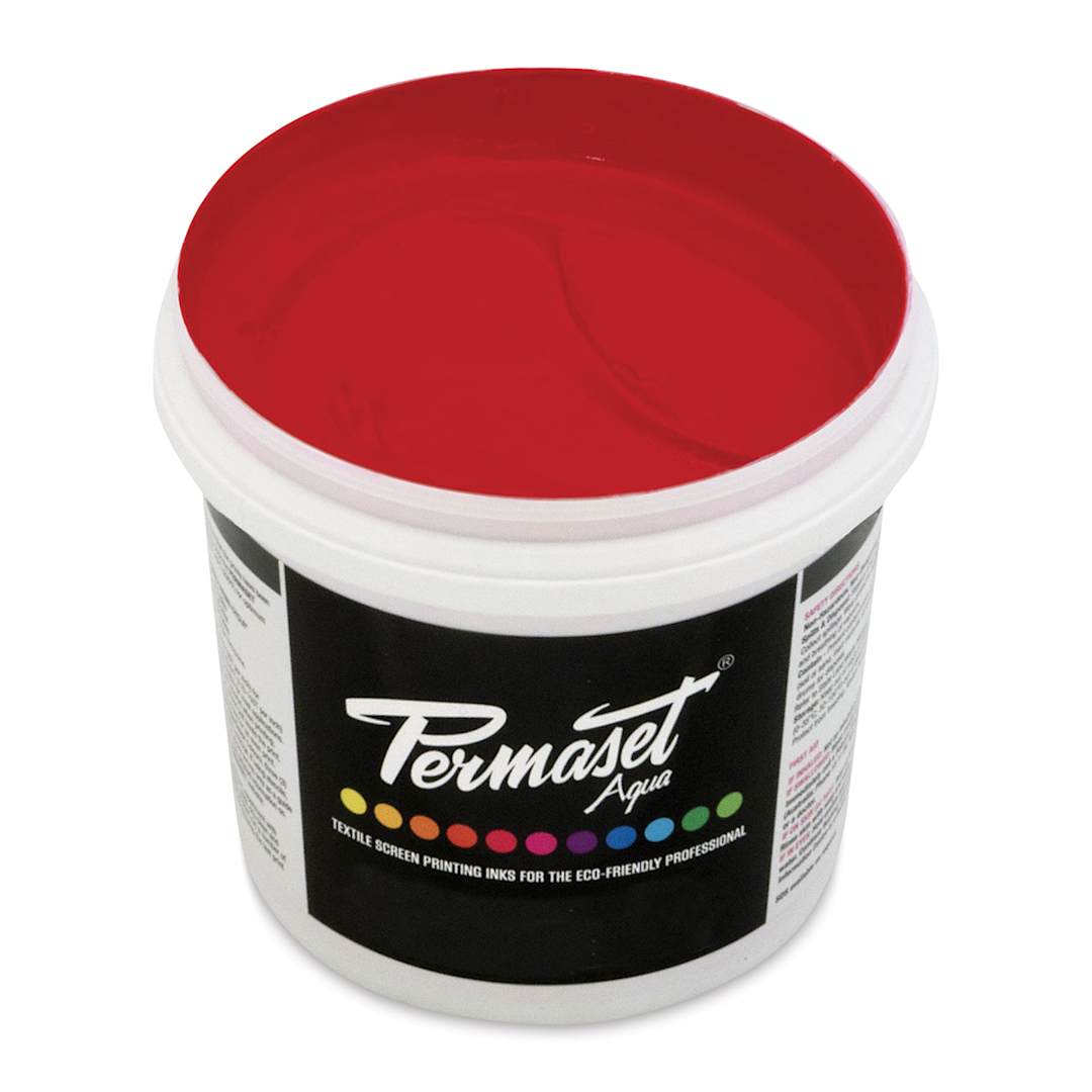 Open in modal - Permaset Aqua Fabric Ink - Scarlet, Liter