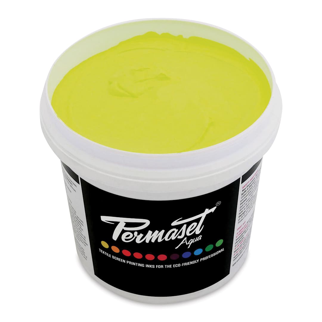 Open in modal - Permaset Aqua Fabric Ink - Supercover Glow Yellow, Liter