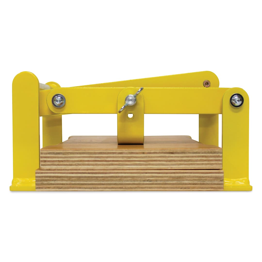 Open in modal - Woodzilla Hand Lino Press - Yellow, 5-7/8" x 8-1/4"