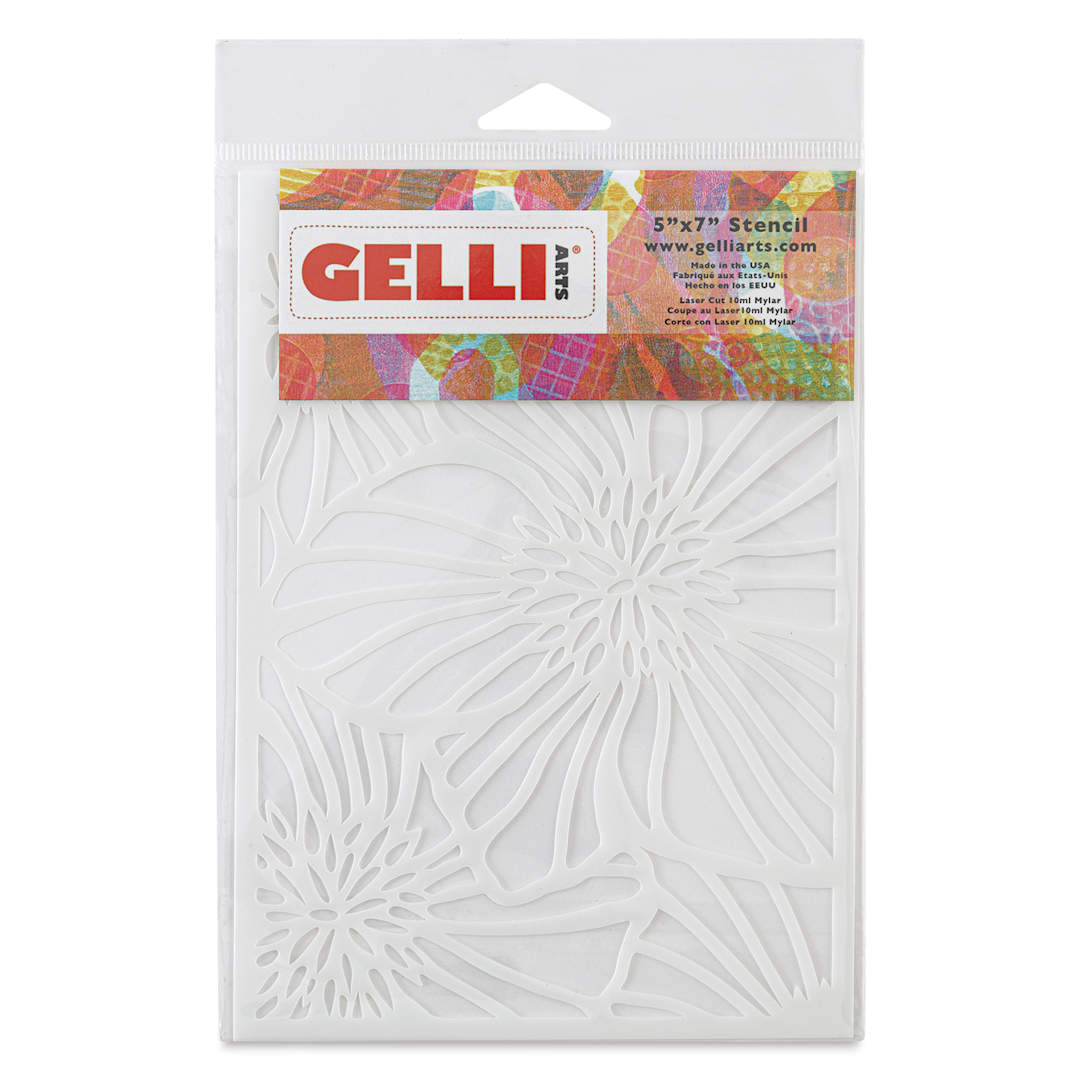 Open in modal - Gelli Arts Stencil - Hellebore, 5" x 7" - front of packaging