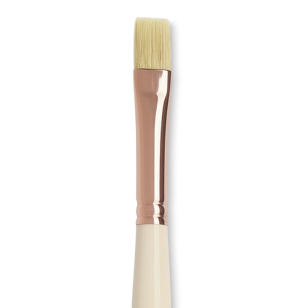 Open in modal - Blick x Raphaël L'Impressionniste Synthetic Bristle Brush - Bright, Size 12, Long Handle close up