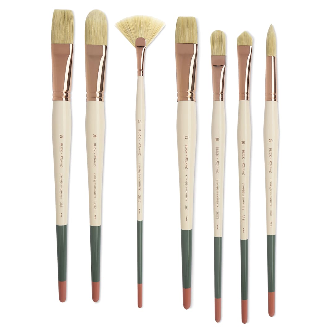 Open in modal - Blick x Raphaël L'Impressionniste Synthetic Bristle Brushes