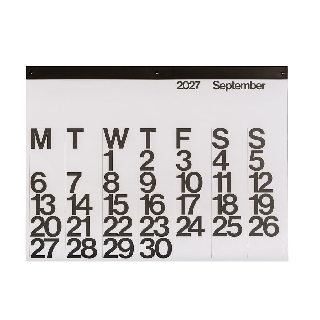 Open in modal - Stendig 2027 Wall Calendar, September