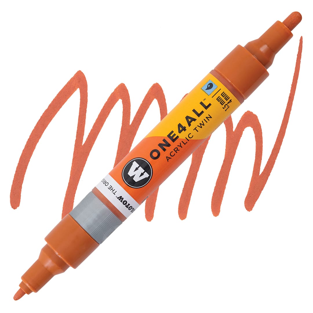 Open in modal - Molotow One4All Acrylic Twin Marker - Lobster marker and swatch