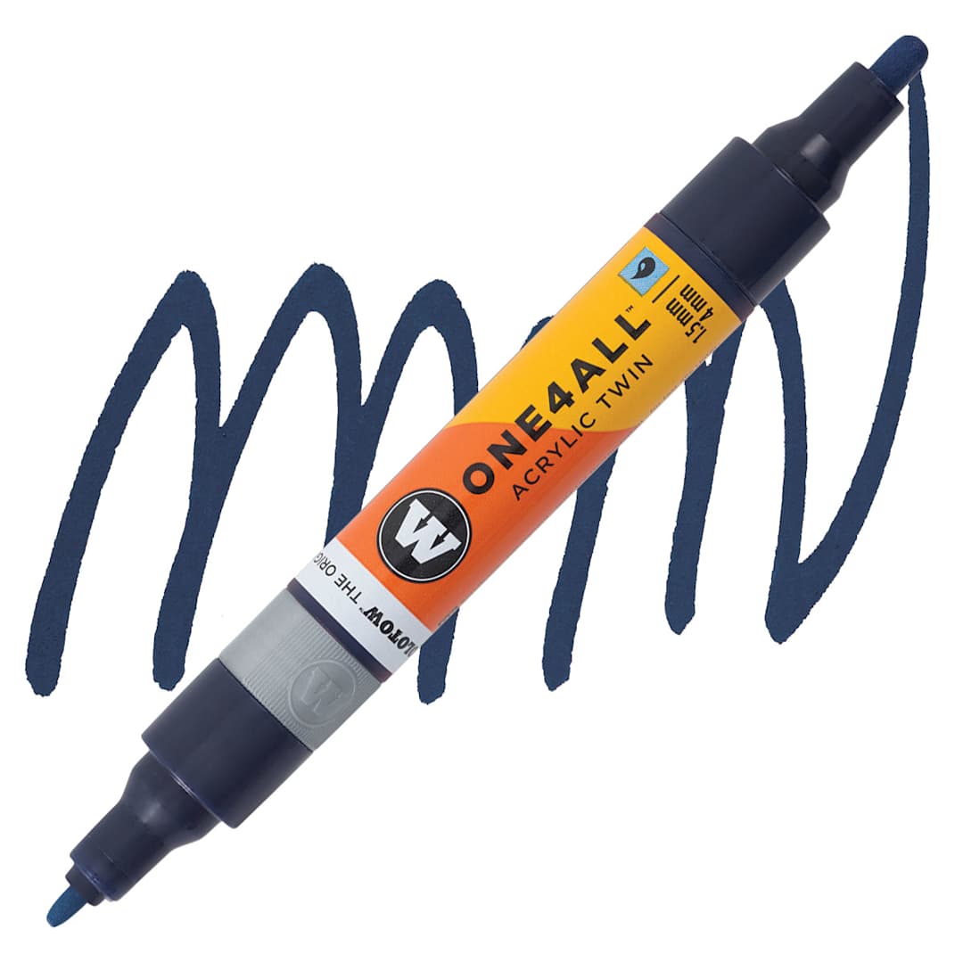 Open in modal - Molotow One4All Acrylic Twin Marker - Petrol marker and swatch