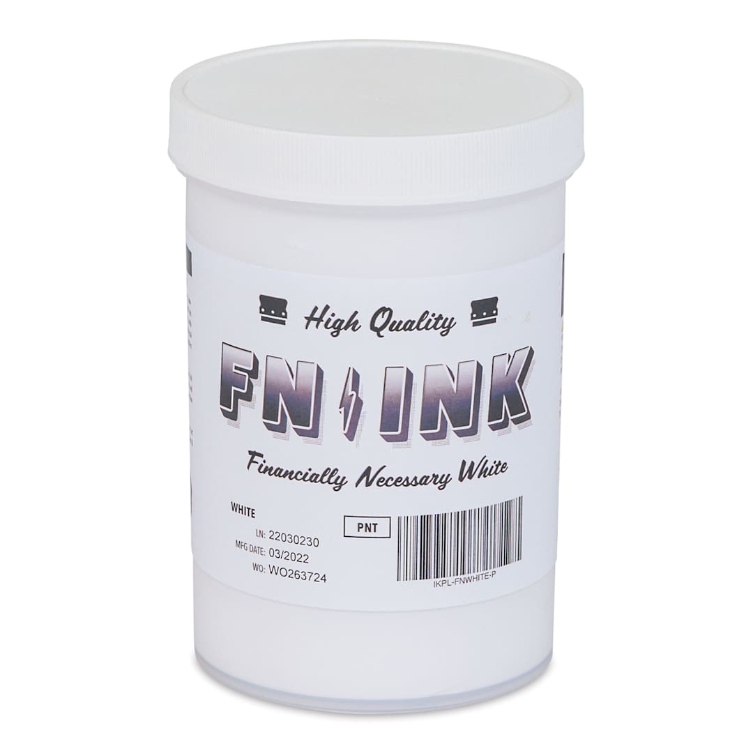 Open in modal - FN Ink Plastisol Screen Printing Ink - White, Pint