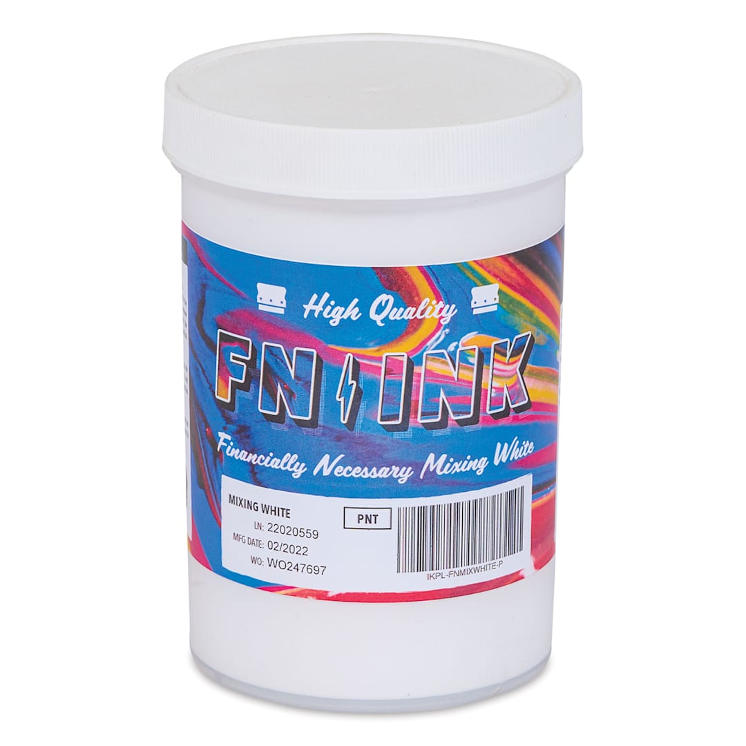 Open in modal - FN Ink Plastisol Screen Printing Ink - Mixing White, Pint