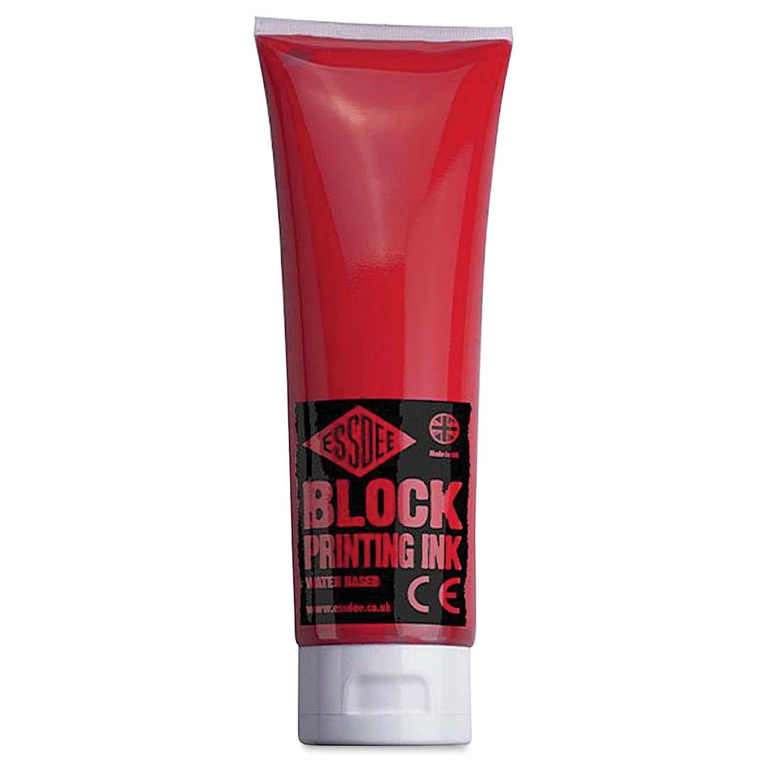 Open in modal - Essdee Premium Water-Based Block Printing Inks - Brilliant Red, 100 ml Tube