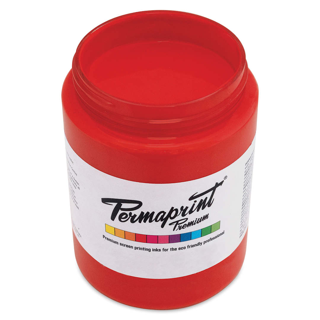 Open in modal - Permaprint Premium Screen Ink - Aquatone Red Y/S Scarlet, 300 ml
