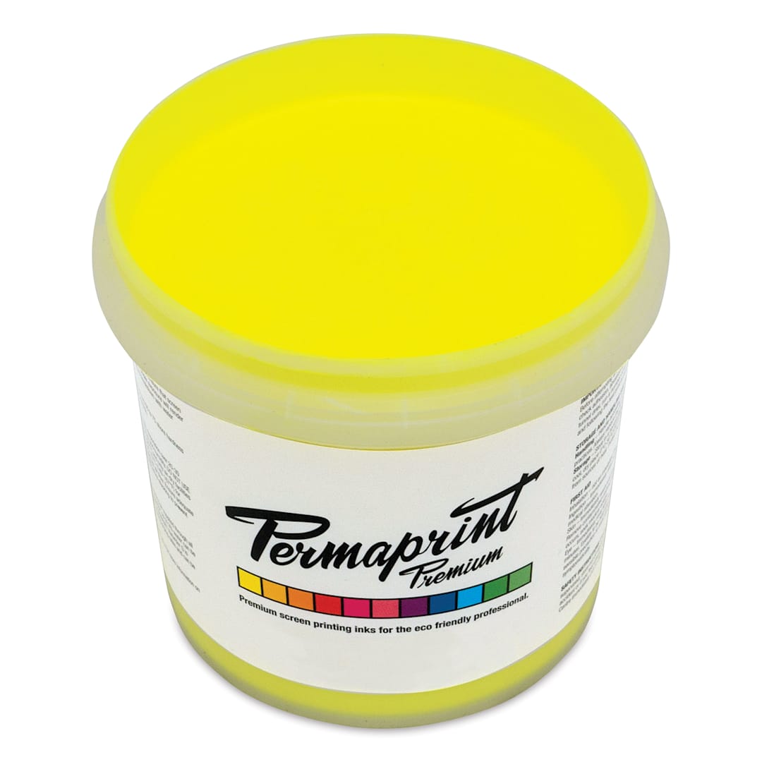 Open in modal - Permaprint Premium Screen Ink - Glow Yellow, 1 L