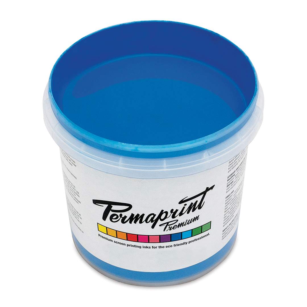 Open in modal - Permaprint Premium Screen Ink - Glow Blue, 1 L