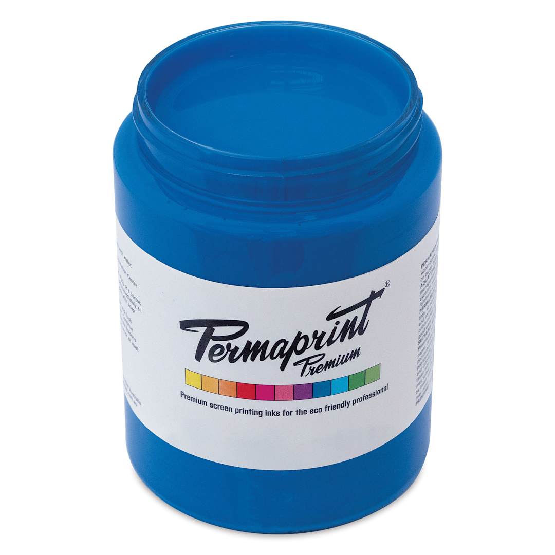Open in modal - Permaprint Premium Screen Ink - Glow Blue, 300 ml