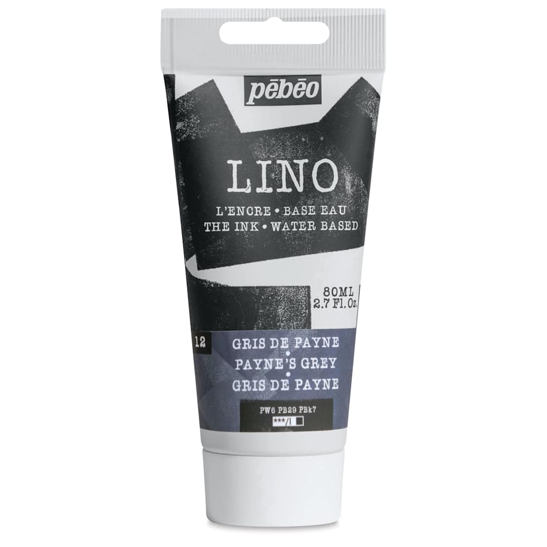 Open in modal - Pebeo Lino Ink - Payne's Grey, 80 ml Tube