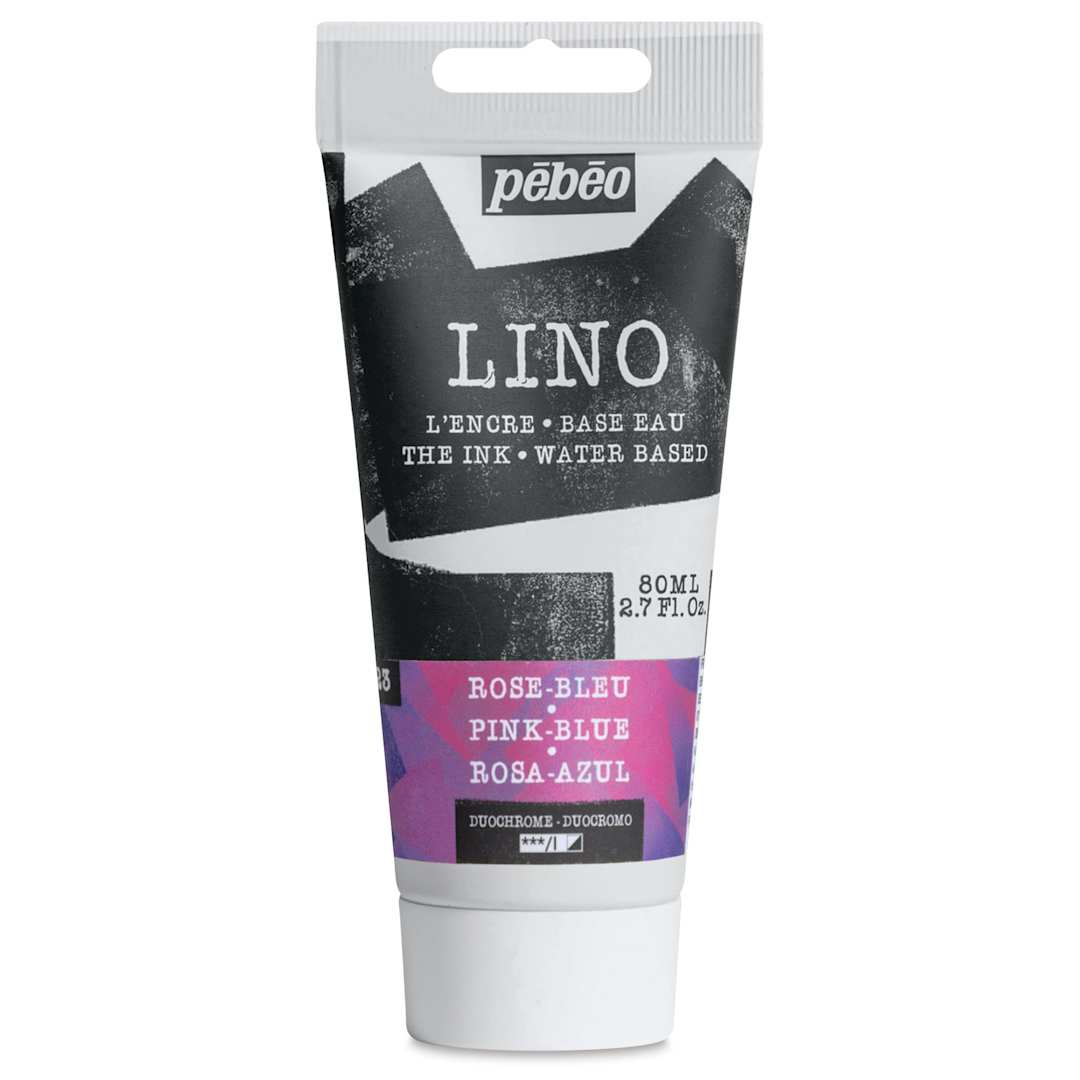 Open in modal - Pebeo Lino Ink - Pink and Blue Duochrome, 80 ml Tube