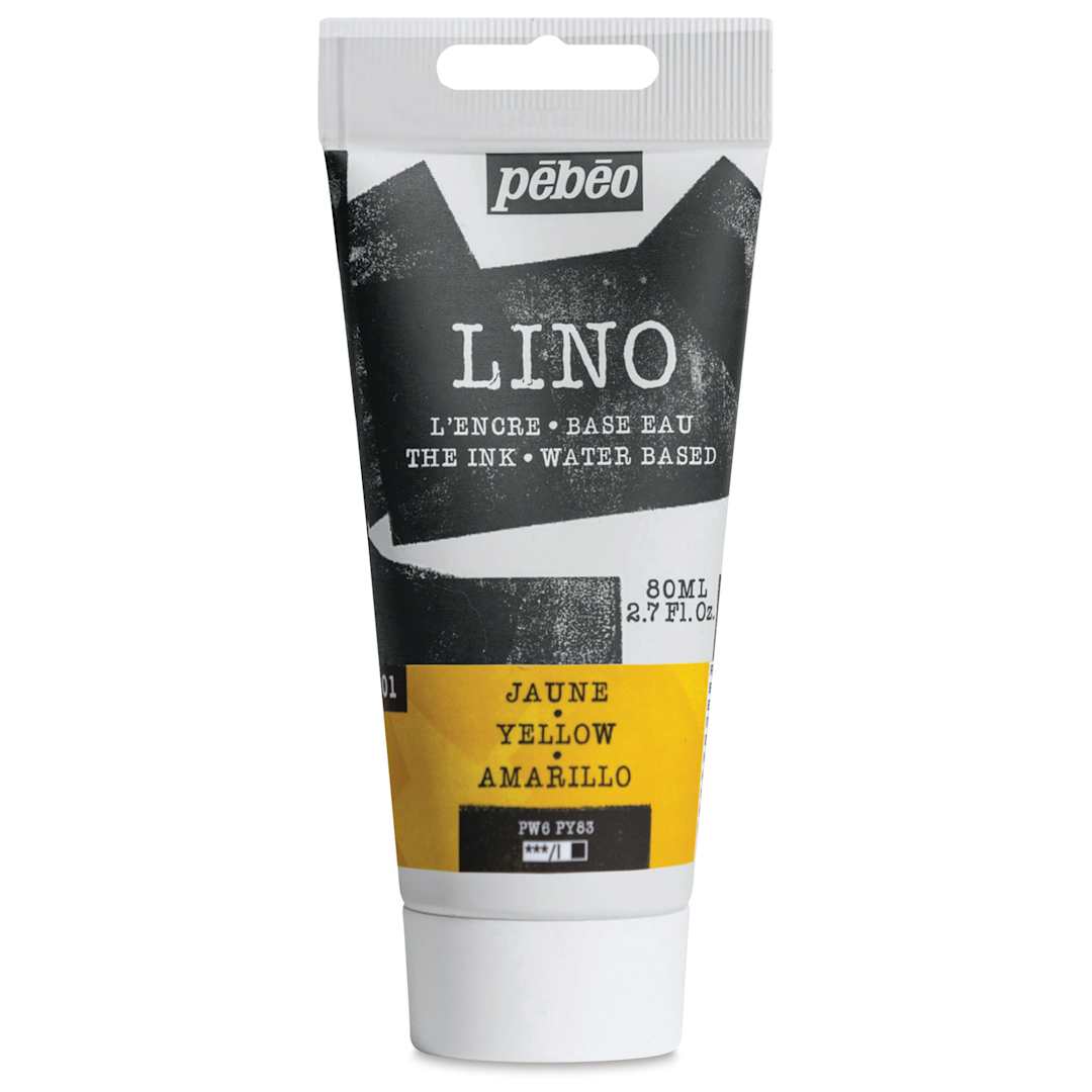 Open in modal - Pebeo Lino Ink - Yellow, 80 ml Tube
