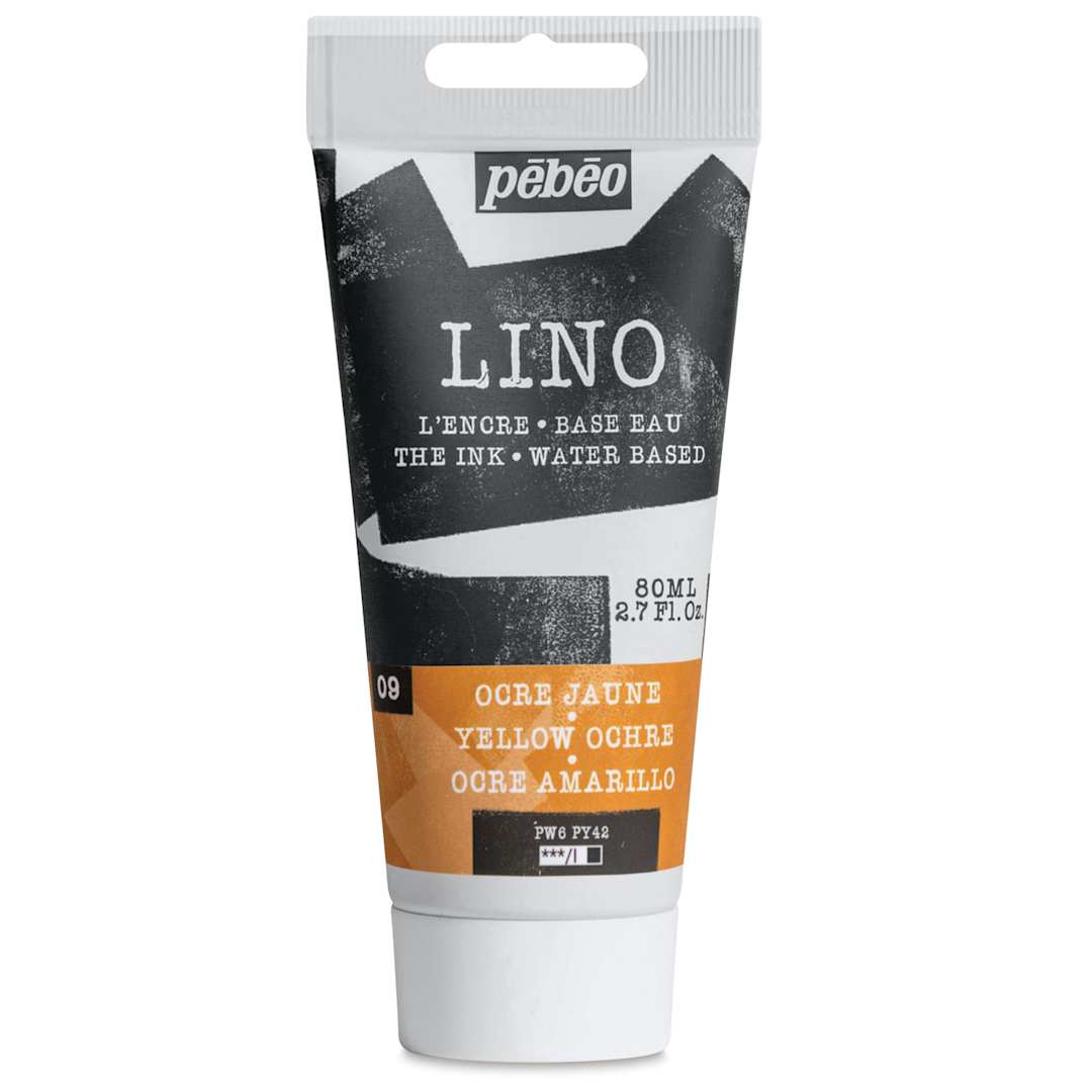 Open in modal - Pebeo Lino Ink - Yellow Ochre, 80 ml Tube