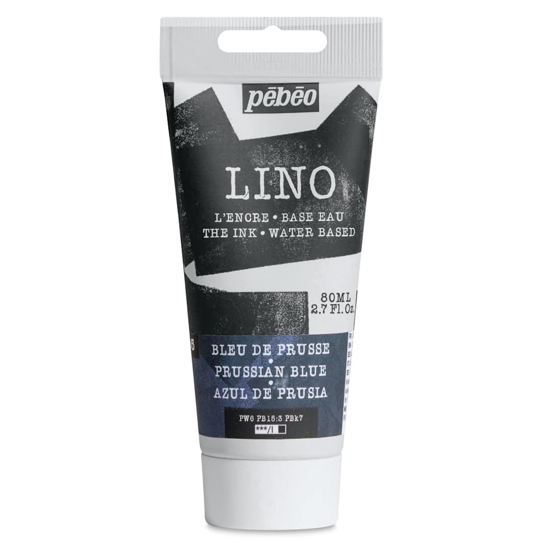 Open in modal - Pebeo Lino Ink - Prussian Blue, 80 ml Tube