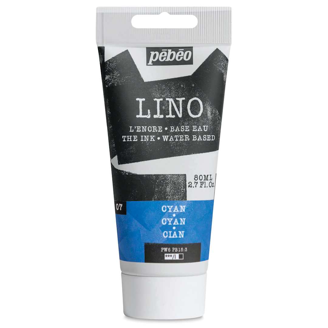 Open in modal - Pebeo Lino Ink - Cyan, 80 ml Tube