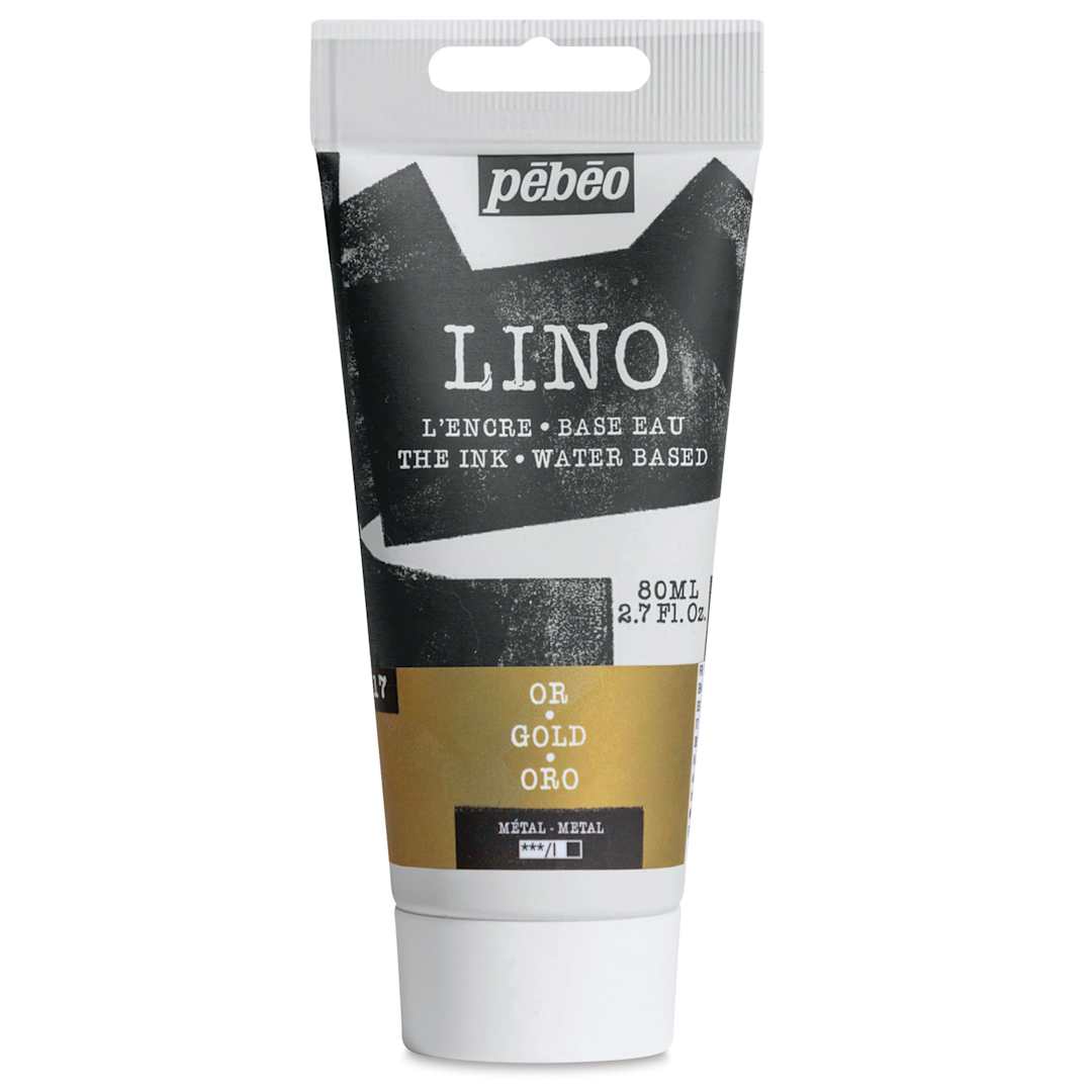 Open in modal - Pebeo Lino Ink - Gold, 80 ml Tube