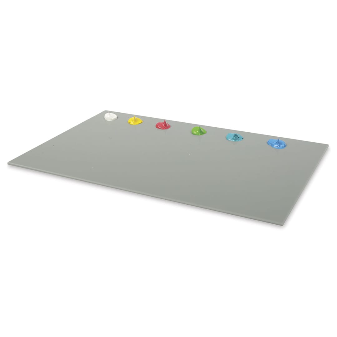 Open in modal - New Wave u.go Plein Air Anywhere Grey Acrylic Palette - 9" x 13-1/2" (Paints not included)