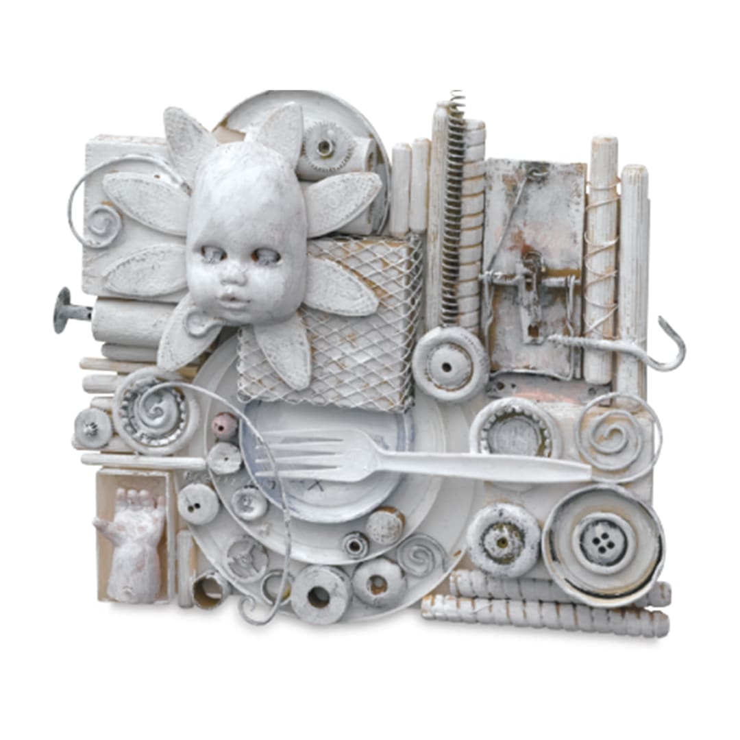 Open in modal - assemblage art