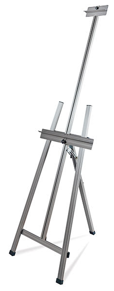 Open in modal - Ambiente Maxum Easel - Angled view of set up easel with mast fully extended