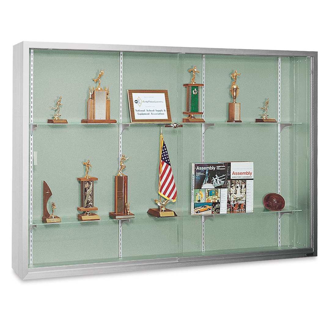 Open in modal - Claridge Sliding Door Display Case - 4 ft x 5 ft x 10 3/4", Dawn Fabricork