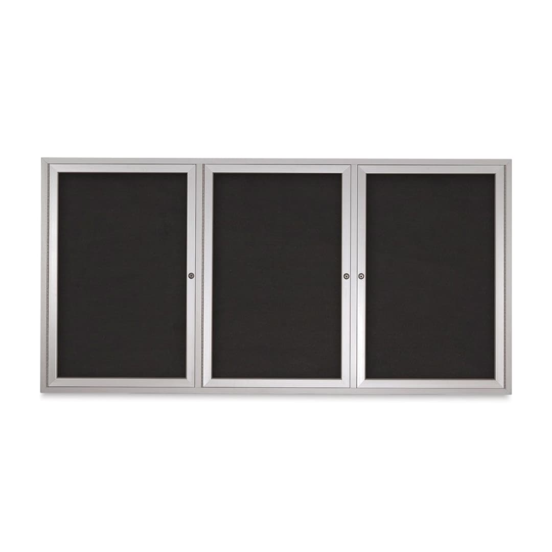 Open in modal - Tac-On Display Board, 3 Door - 72" x 36", 3 Door, Fabric