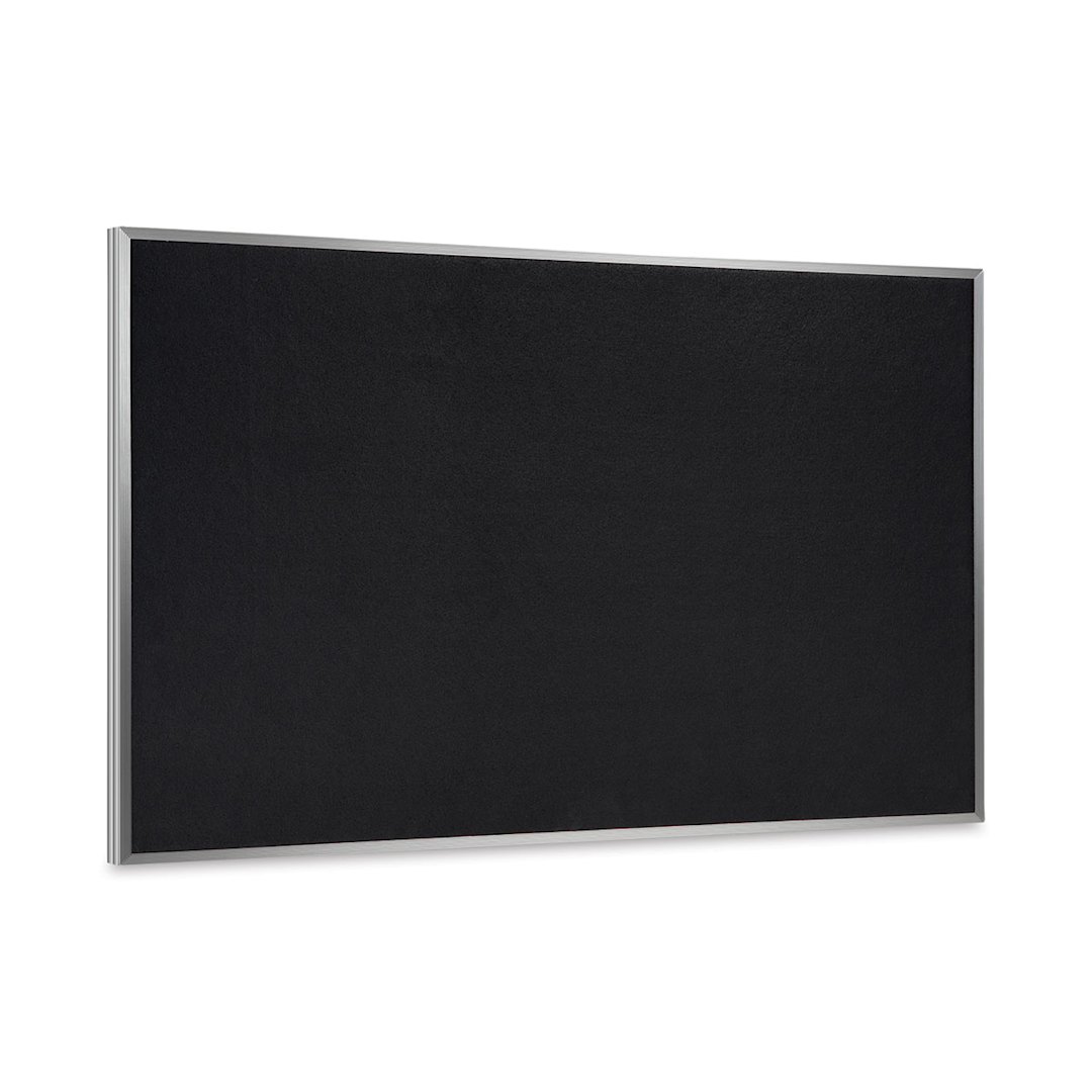 Open in modal - Ghent Recycled Rubber Tackboard - 5 ft x 4 ft, Black